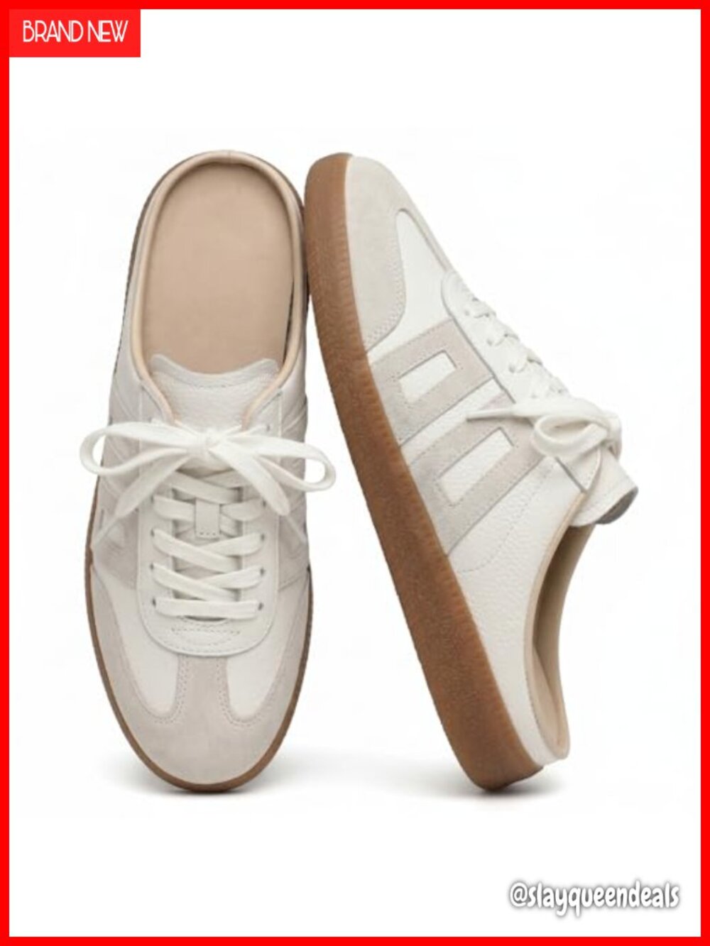Women's Slip On Mule Sneakers Backless Casual Walking Shoes